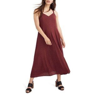 Madewell Cami Maxi Dress in Dusty Burgundy, Size 6, Retail $148.00